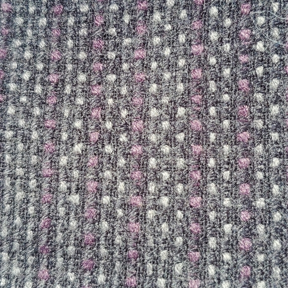 Ann Taylor Loft Petites Black Gray & Purple Polka Dot Mini Skirt Size 8P - Picture 4 of 11